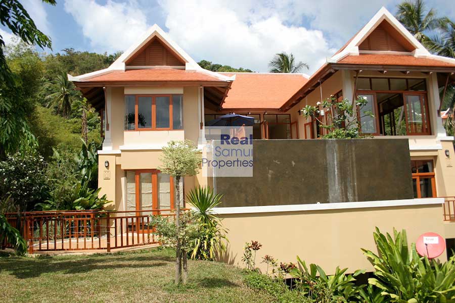 3-Bedroom Modern Thai Style Sea View Pool Villa, Bang Por